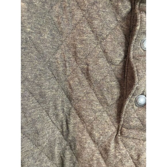 Polo Ralph Lauren Brown Heather Quilted Pullover Sweatshirt 6XB Cotton Blend Men - Picture 10 of 16